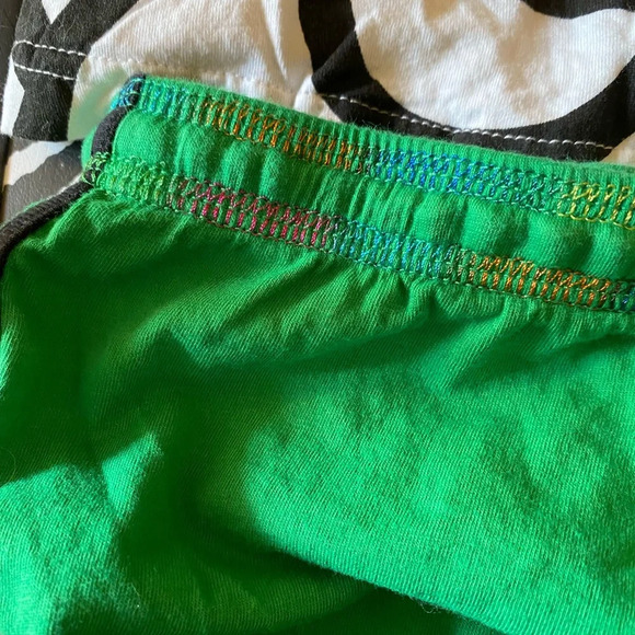 Sanrio Vintage Hot Topic Hello Kitty Pajama set RARE rainbow stitching lace tank - Picture 4 of 16